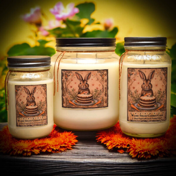 carrot cake jar candles