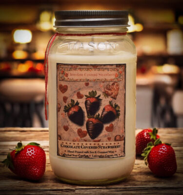 Chocolate Covered Strawberry 24 oz Jar Candle