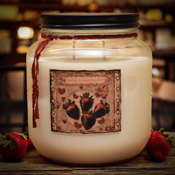 Chocolate Covered Strawberry 64 oz Jar Candle
