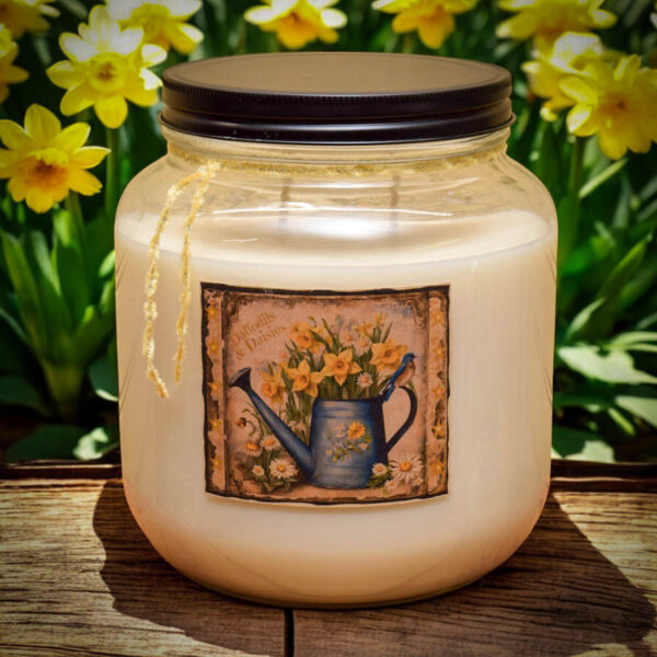 Daffodils and Daisies 64 oz Jar candle