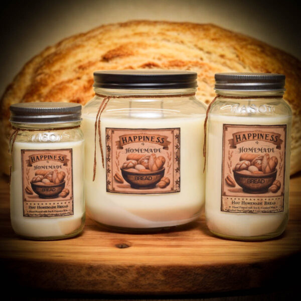 Hot Homemade Bread Jar Candles