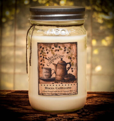 Mocha Cappuccino 16 oz Jar Candle