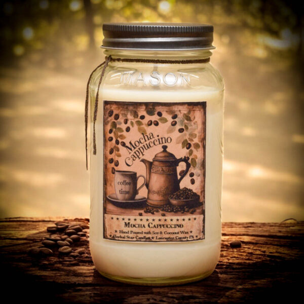 Mocha Cappuccino 24 oz Jar Candle