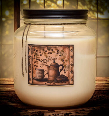 Mocha Cappuccino 64 oz Jar Candle