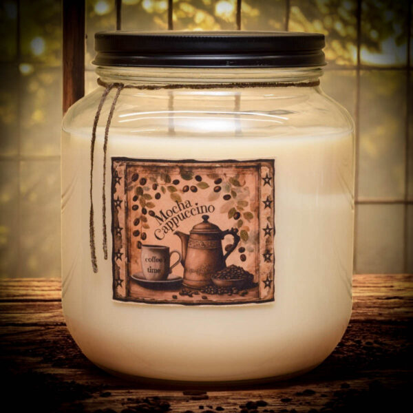 Mocha Cappuccino 64 oz Jar Candle