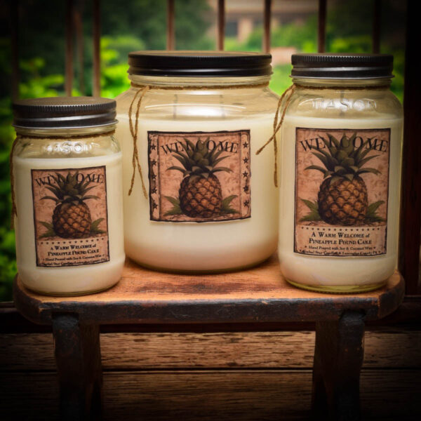 Pineapple Poundcake jar candles