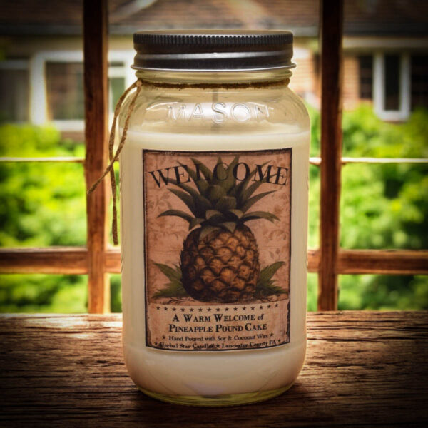 Pineapple Poundcake 24 oz jar candle