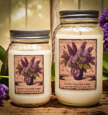 Lovely Lilacs and Linen jars