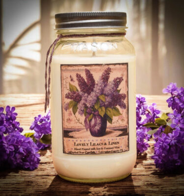 Lovely Lilacs and Linen 24 oz jar candle