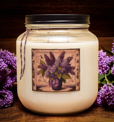 Lovely Lilacs and Linen 64 oz jar