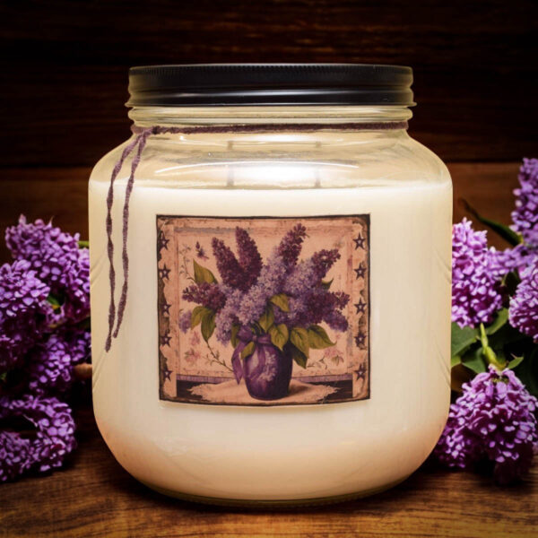 Lovely Lilacs and Linen 64 oz jar