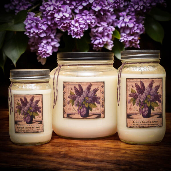 Lovely Lilacs and Linen jars
