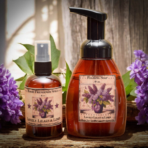 Lovely Lilacs and Linen room spray and foaming soap