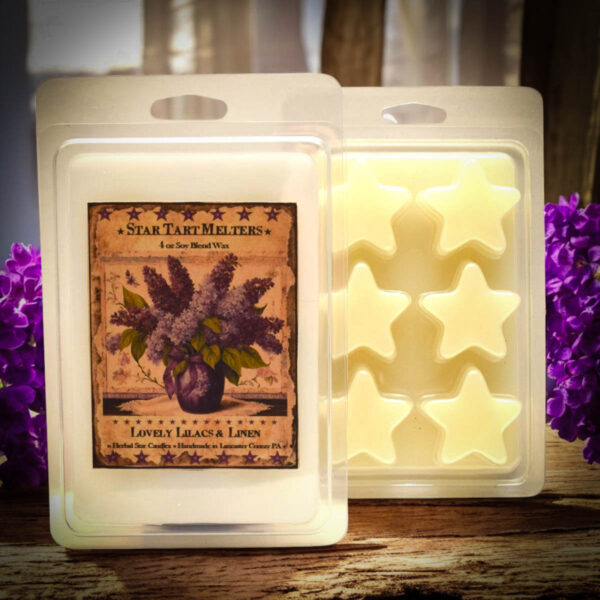 Lovely Lilacs and Linen star tarts