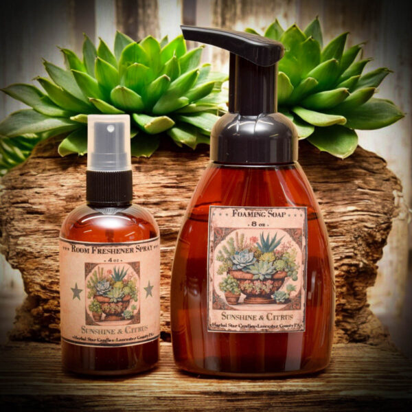 Sunshine and Citrus Foamer soap and room spray