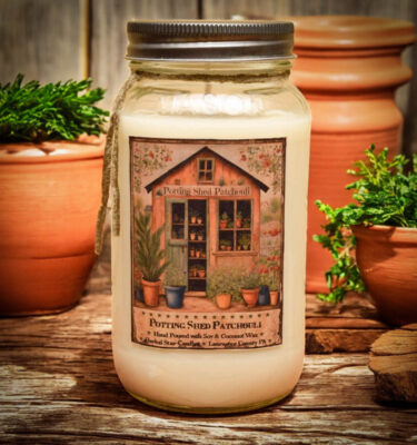 Potting Shed Patchouli 24 oz Jar candle