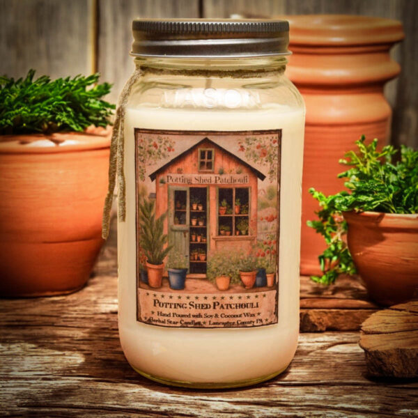 Potting Shed Patchouli 24 oz Jar candle