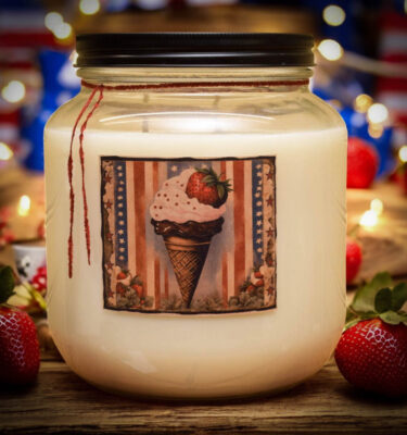 Patriotic Party Ice Cream Scent 64 oz jar candle