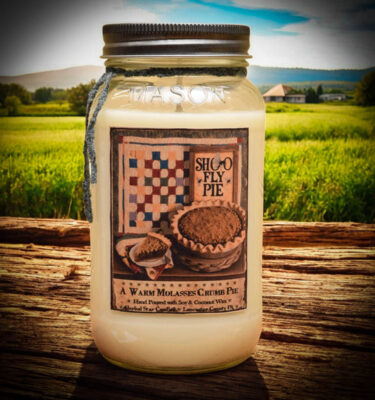 Shoo Fly Pie 24 oz Jar Candle-Quilt Label