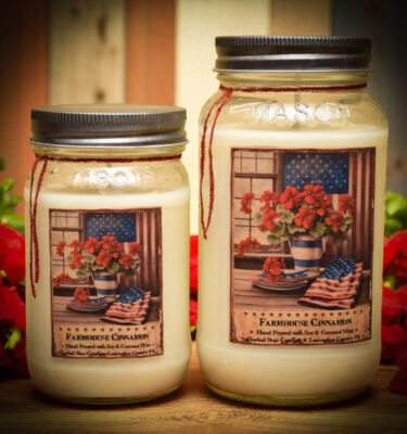 Farmhouse Cinnamon 16 and 24 oz Jar Candles