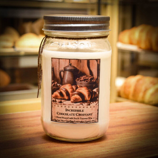 Incredible Chocolate Croissant 16 oz jar candle