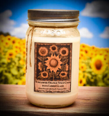 Sunflower 16 oz jar candle