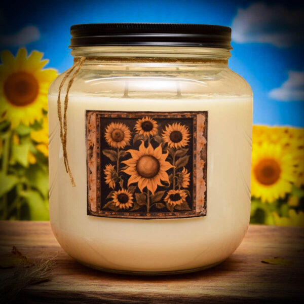 Sunflower 64 oz jar candle