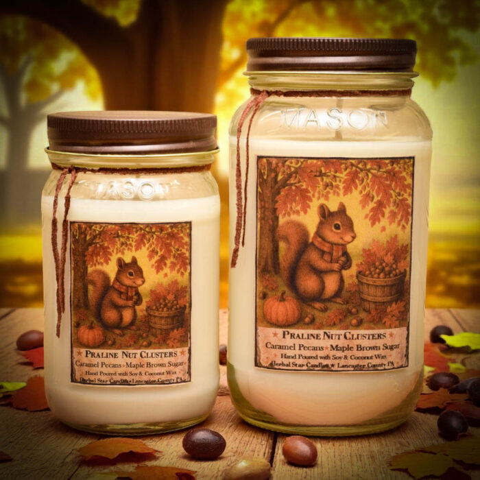 Praline Nut Cluster Scent Collection - Herbal Star Candles