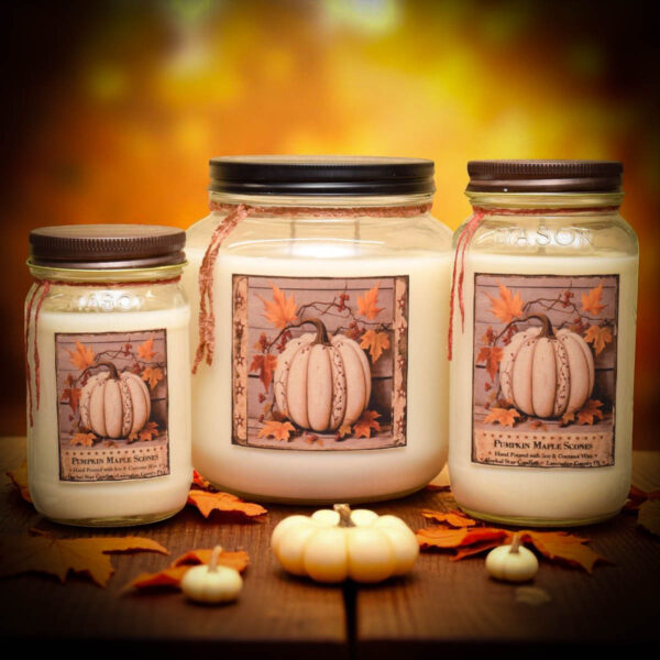 Pumpkin Maple Scones 64 oz Jar Candle - Image 3