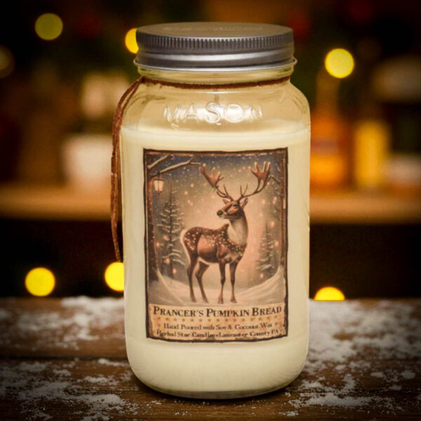 Prancer's Pumpkin Bread 24 oz jar candle