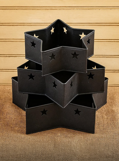 Small Star Pan for 16 oz Candle – Textured Tin Décor - Image 5
