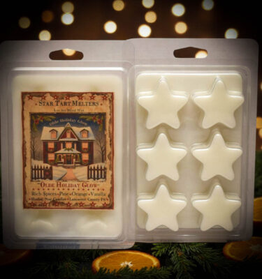 Olde Holiday Glow star tarts – 4 oz pack of star-shaped wax melts
