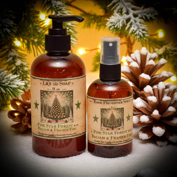 Pine Star Forest Candle – 64 oz Half Gallon Jar - Image 3
