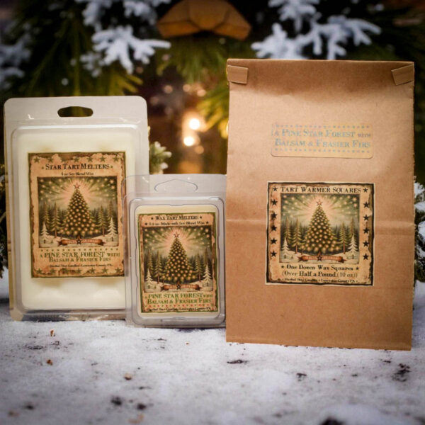 Pine Star Forest Candle – 64 oz Half Gallon Jar - Image 4