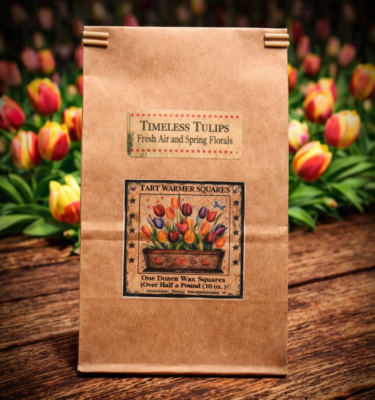 Timeless Tulips Wax Tarts-10 oz Bag of 12 Squares
