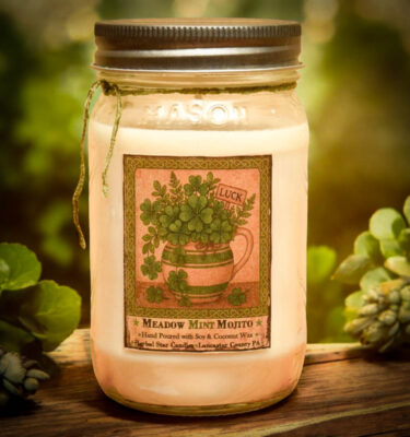 Meadow Mint Mojito Mason Jar Candle-16 oz