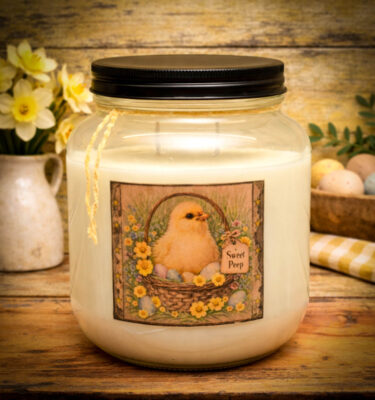 Sweet Peep 64 oz warm vanilla custard two wick candle