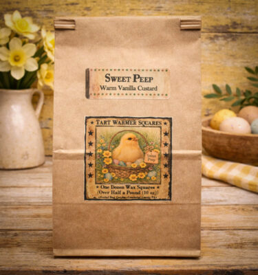 Warm vanilla custard wax melts Sweet Peep fragrance