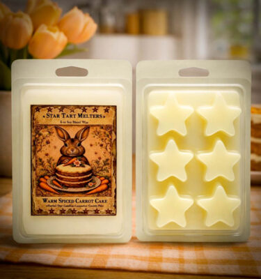 Warm Spiced Carrot Cake star-shaped wax tarts 4 oz clamshell