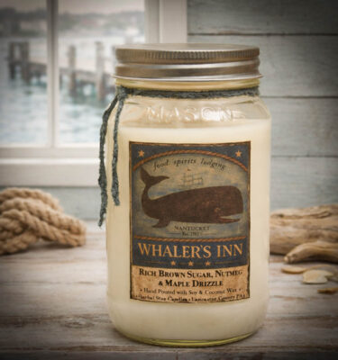 Whaler’s Inn 16 oz mason jar candle brown sugar nutmeg scent