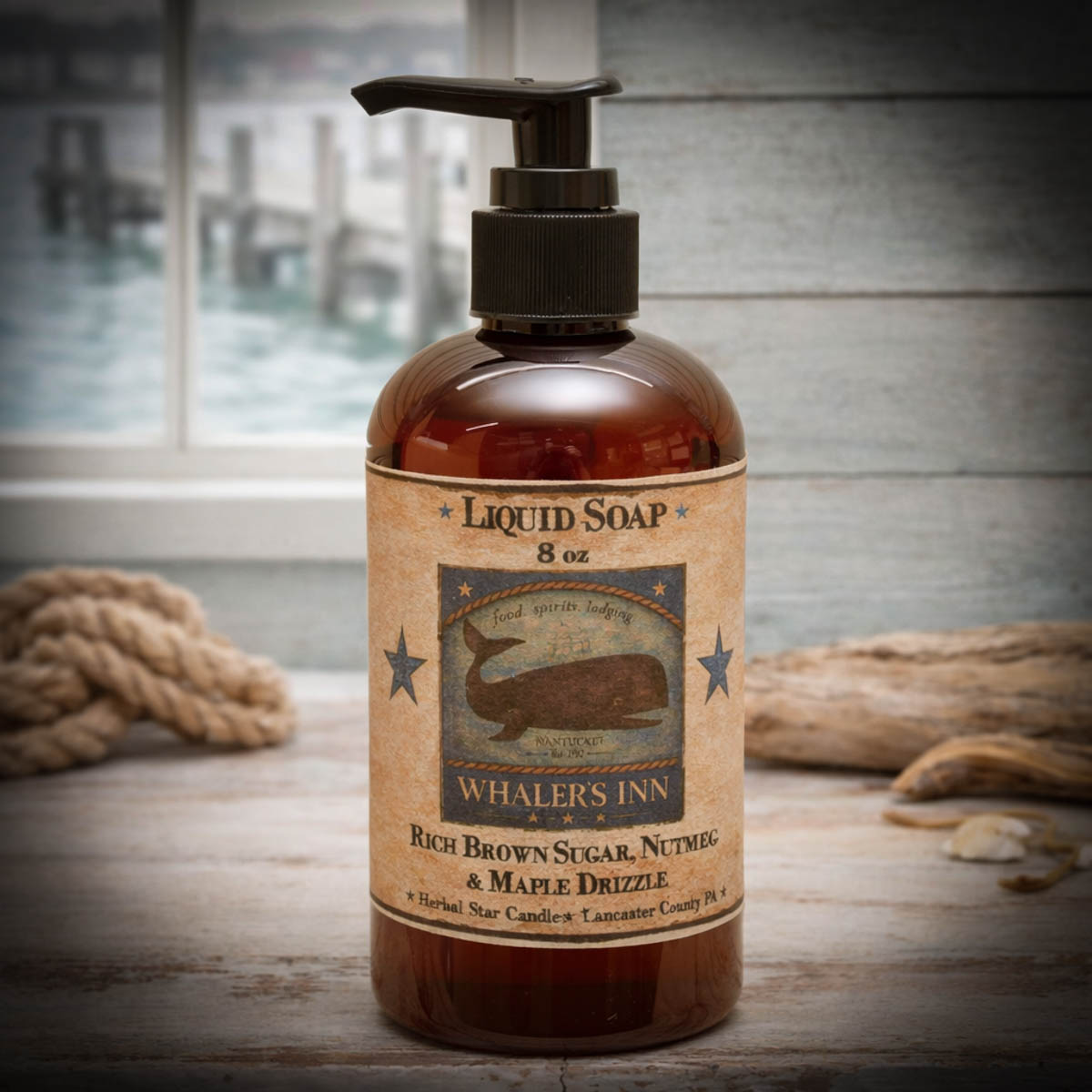 Whaler’s Inn liquid soap 8 oz brown sugar nutmeg scent