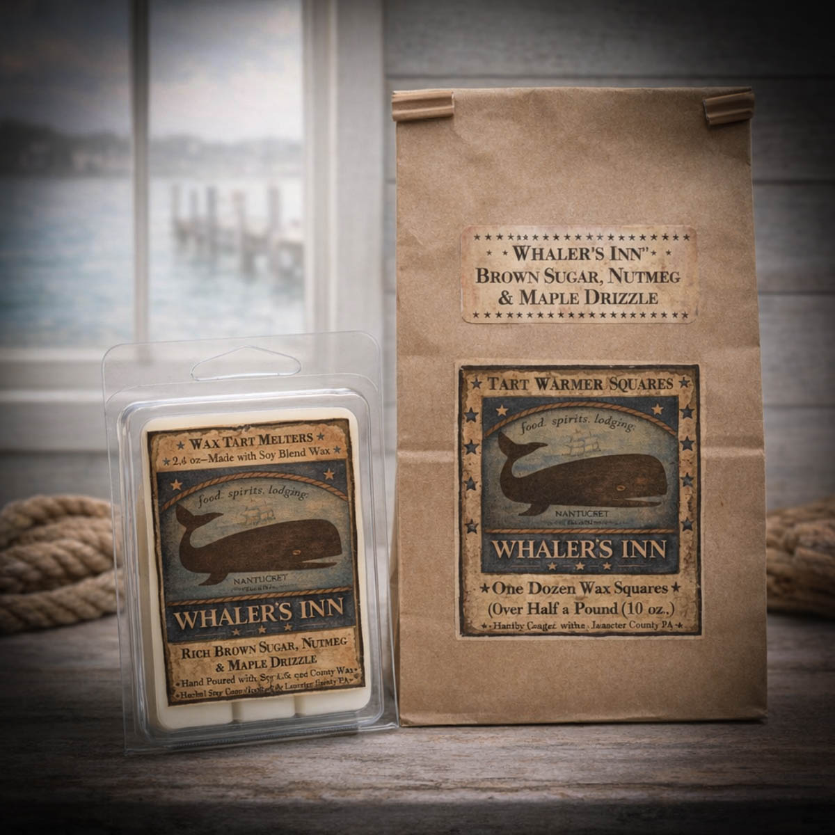 Whaler’s Inn wax tarts brown sugar nutmeg scent