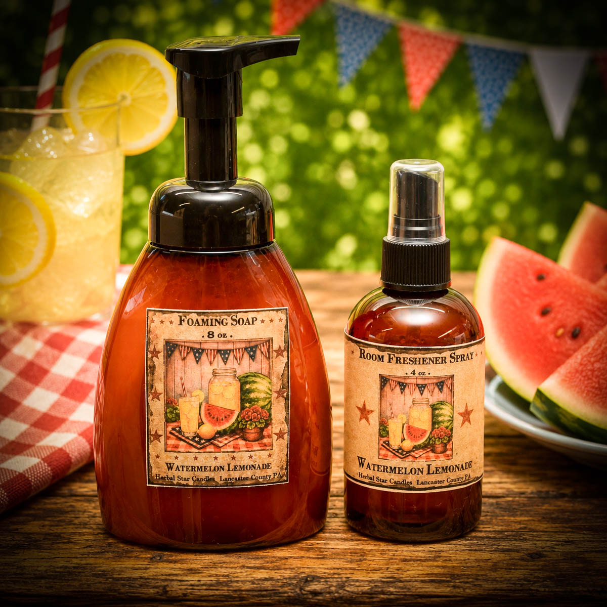 Watermelon Lemonade Jar Candle-64 oz - Image 2