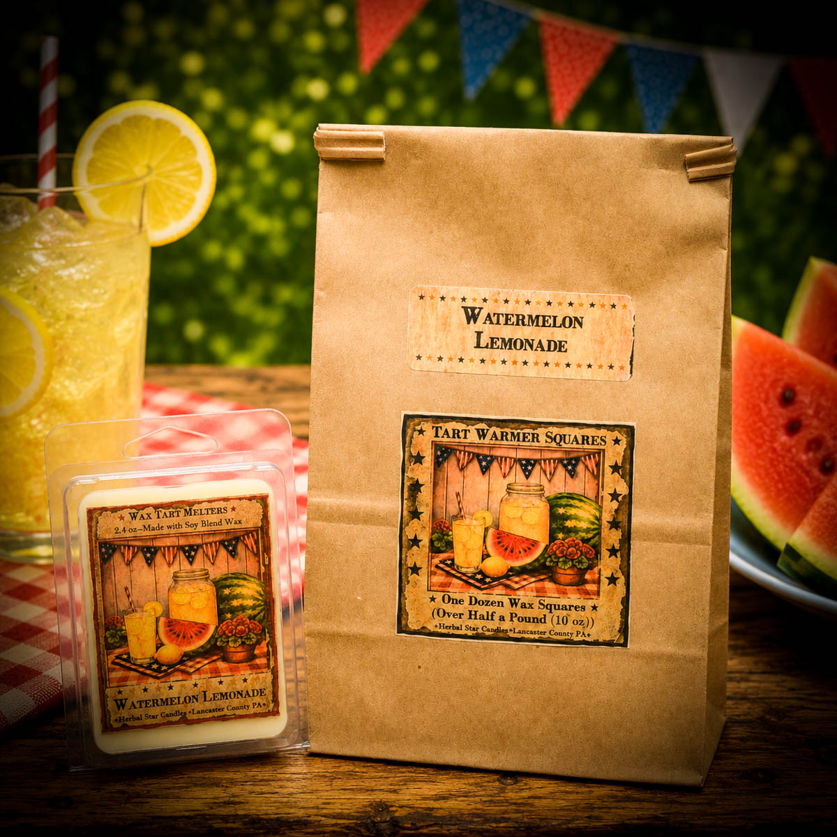 Watermelon Lemonade Jar Candle-64 oz - Image 3