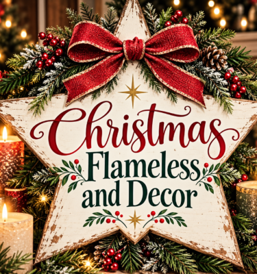 Flameless Winter Candles and Décor | Cozy Winter Glow Without the Flame